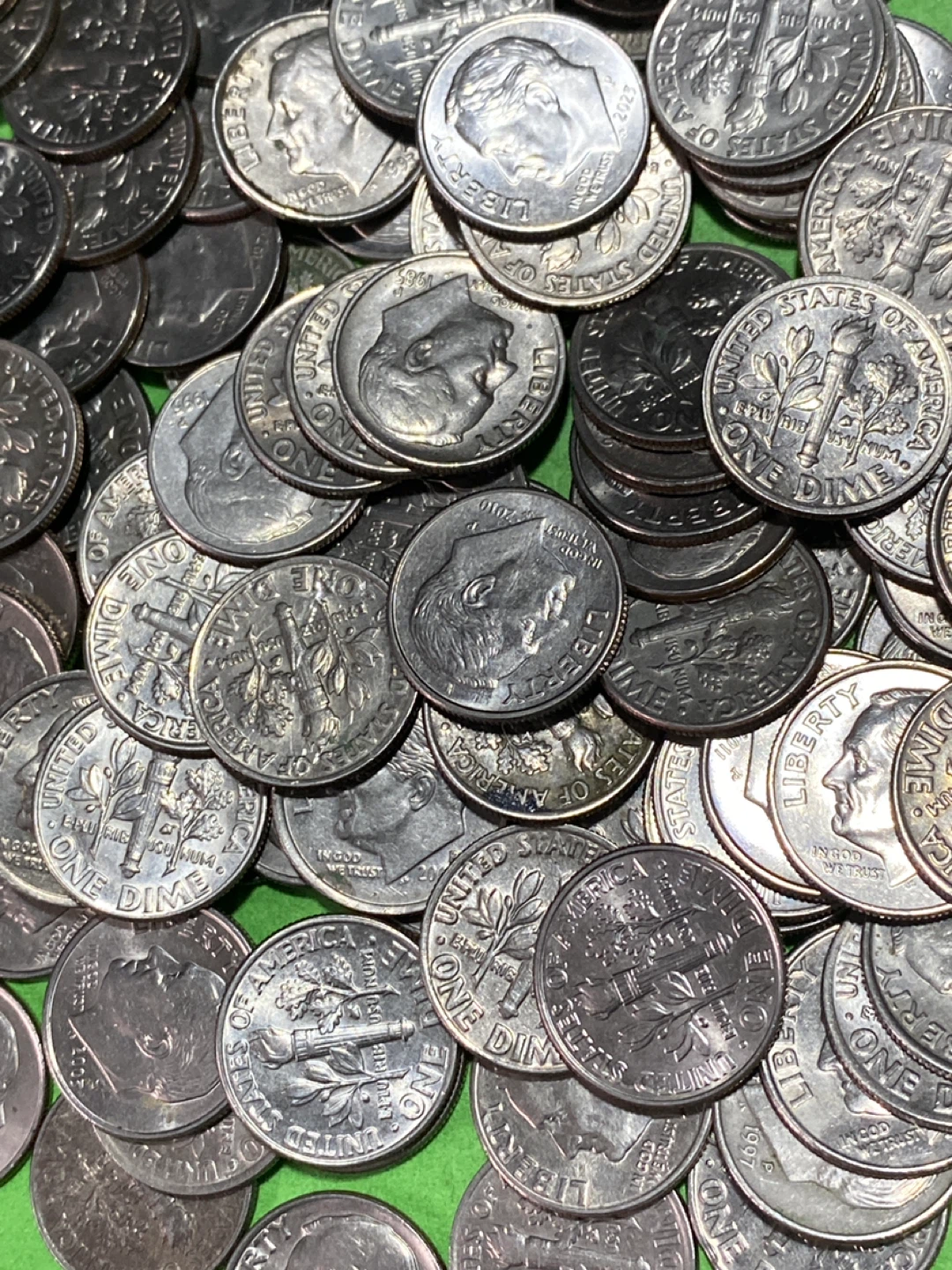 Dimes - Collection of US Coins. 50 cents each - photo 5