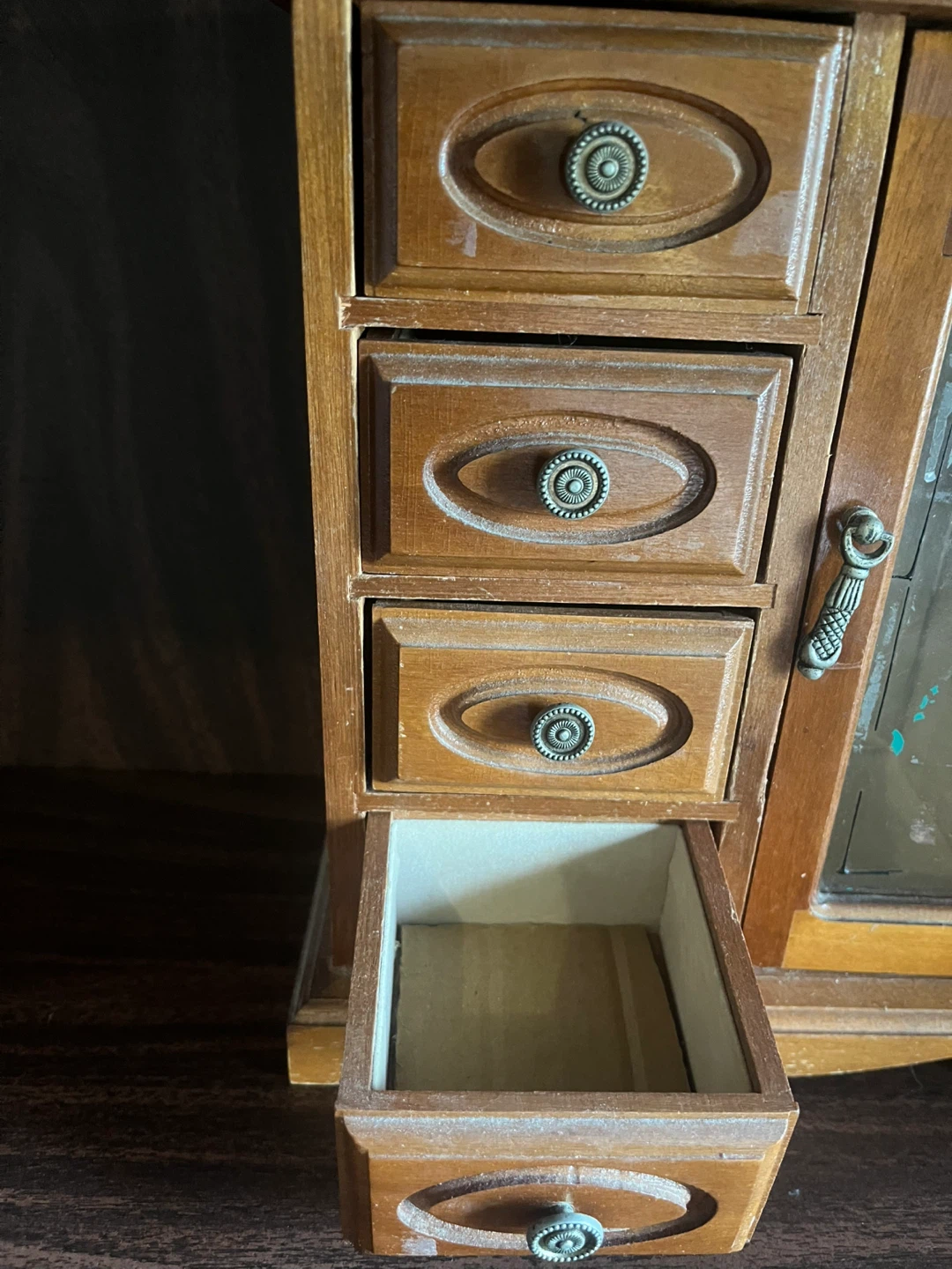 Wooden Jewelry Box with Mirror - photo 3