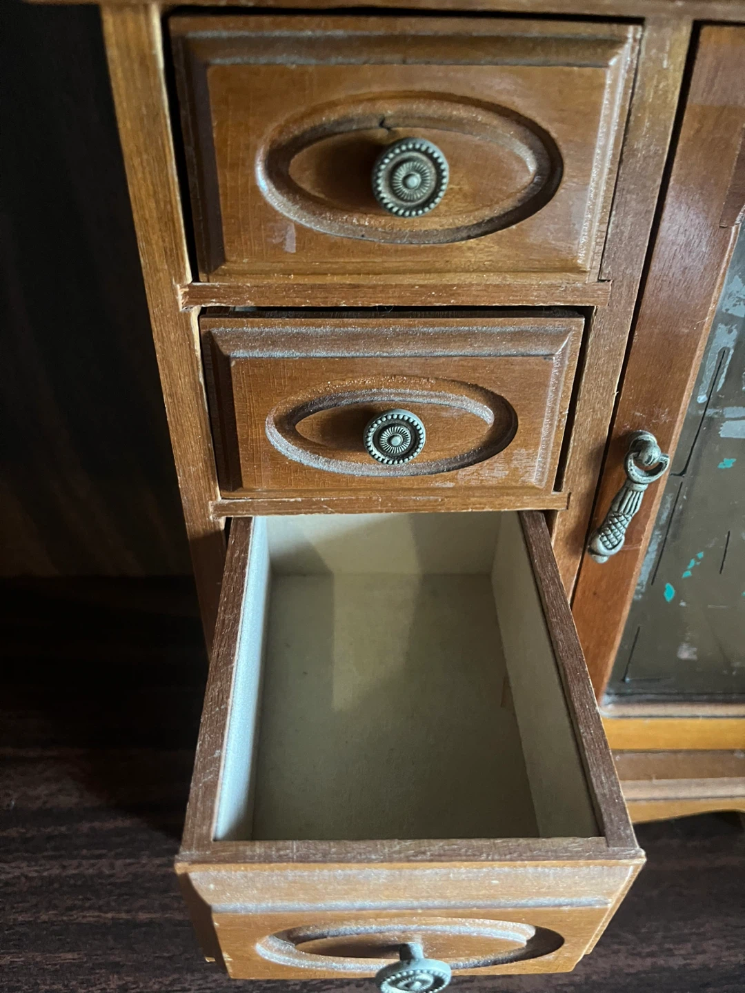 Wooden Jewelry Box with Mirror - photo 4
