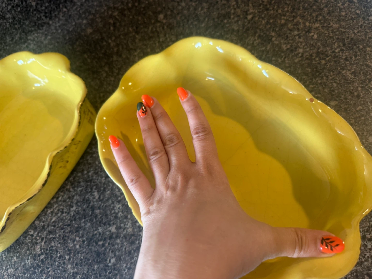 Yellow Serving Dish - De Silva - photo 3