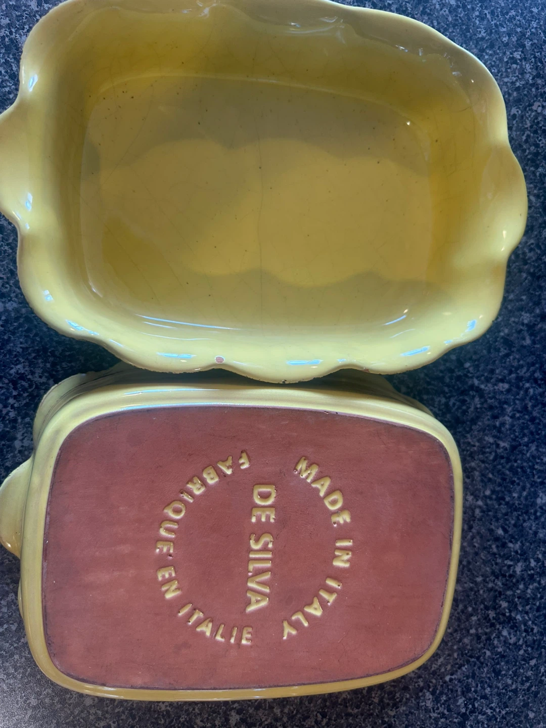 Yellow Serving Dish - De Silva - photo 5