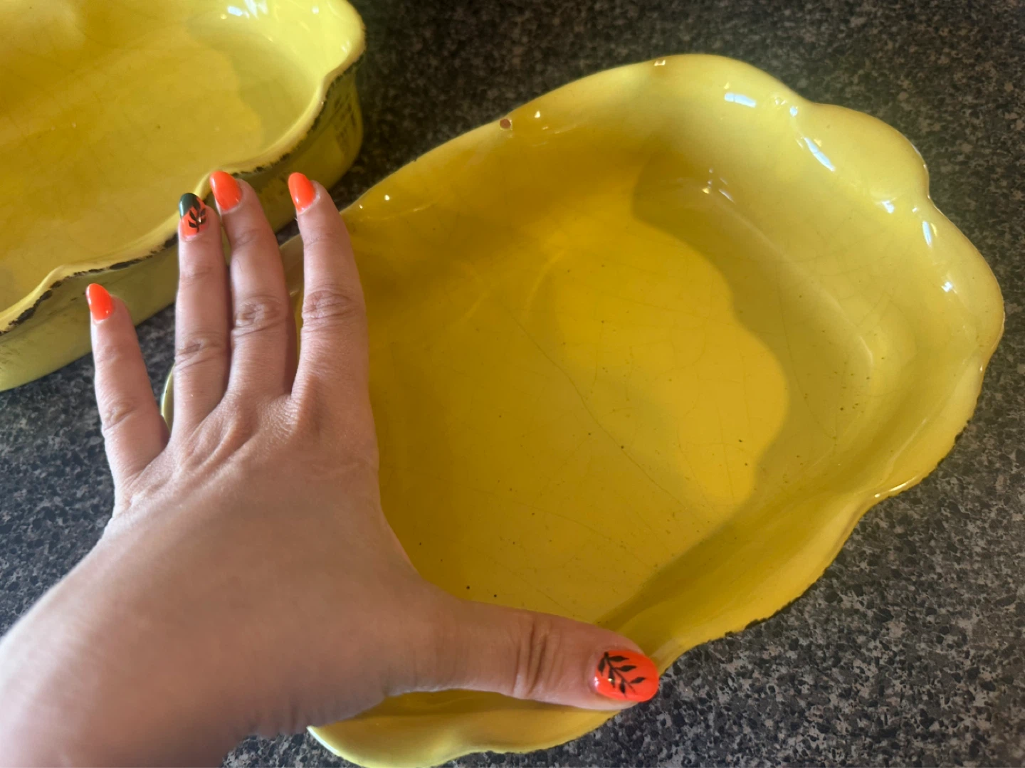 Yellow Serving Dish - De Silva - photo 4