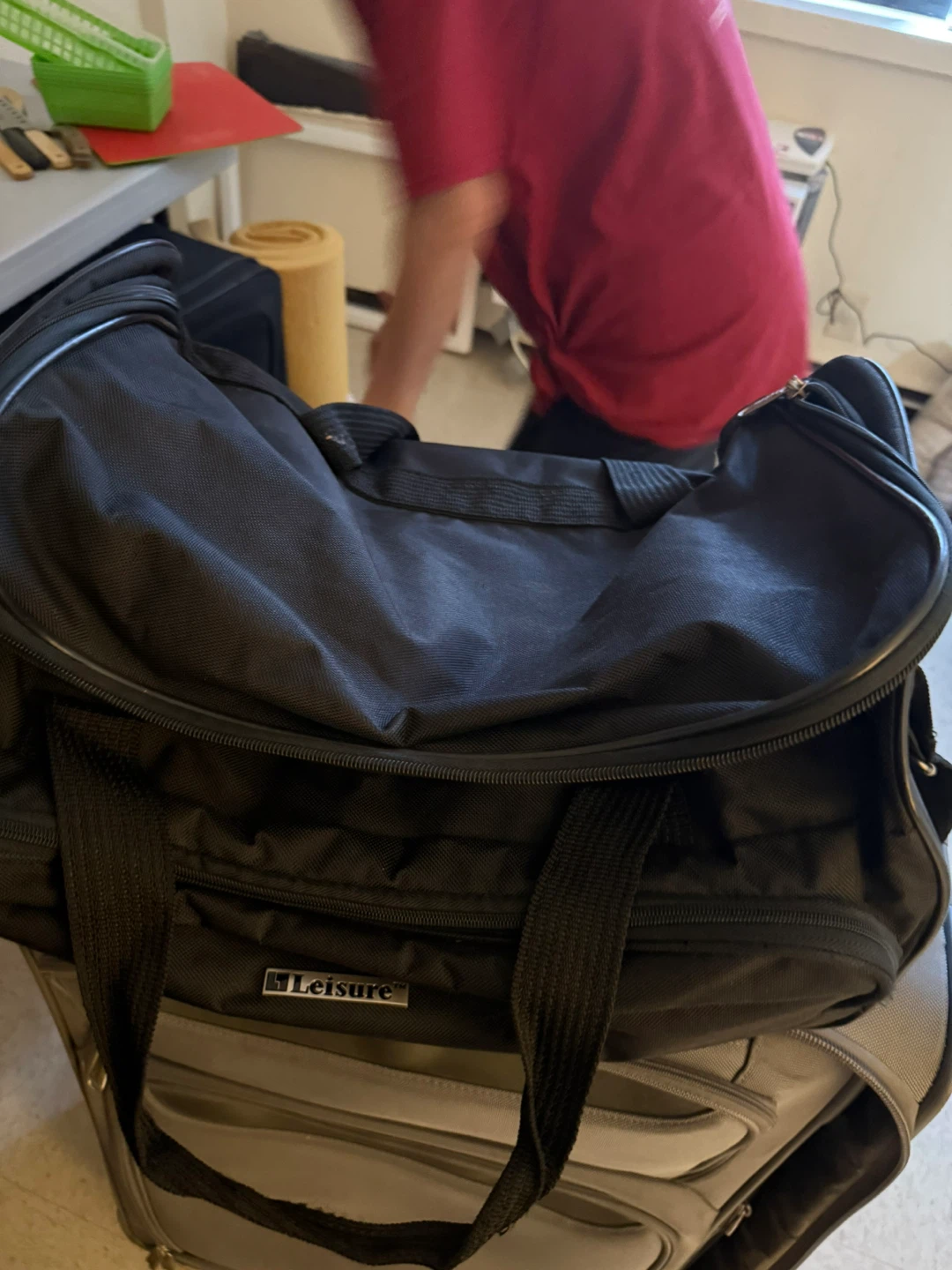 Leisure Black Duffle Bag