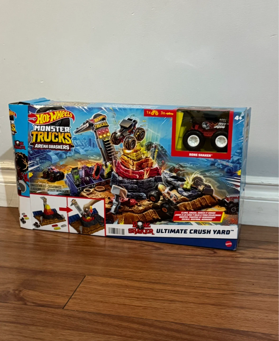 Hot Wheels Monster Trucks Arena Smashers +Bone Shaker truck