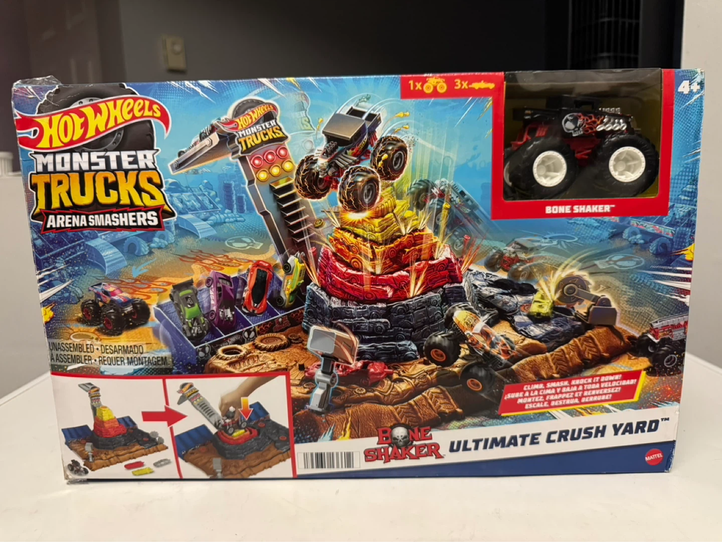 Hot Wheels Monster Trucks Arena Smashers +Bone Shaker truck - photo 2