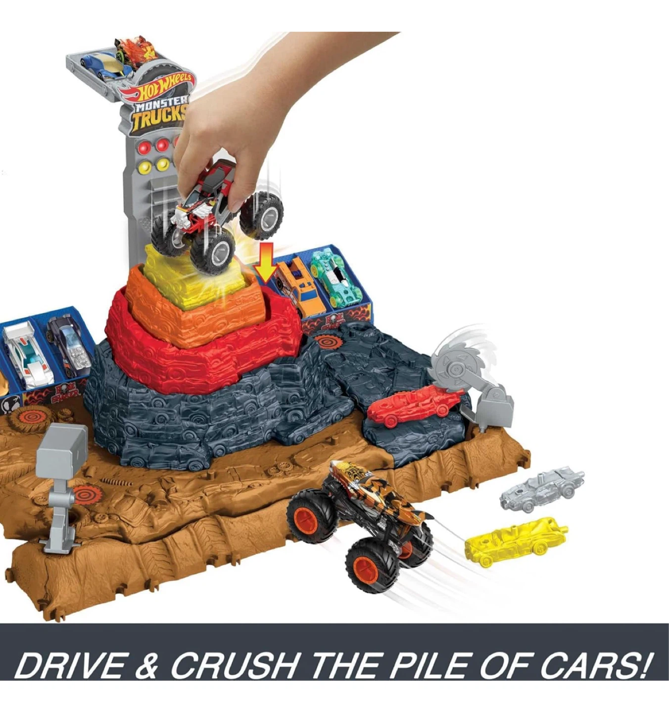 Hot Wheels Monster Trucks Arena Smashers +Bone Shaker truck - photo 5