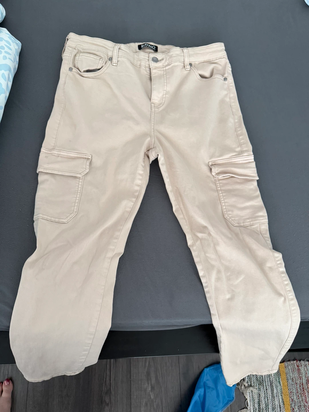 Buffalo David Bitton Becky High Rise Cargo Pants Size 12