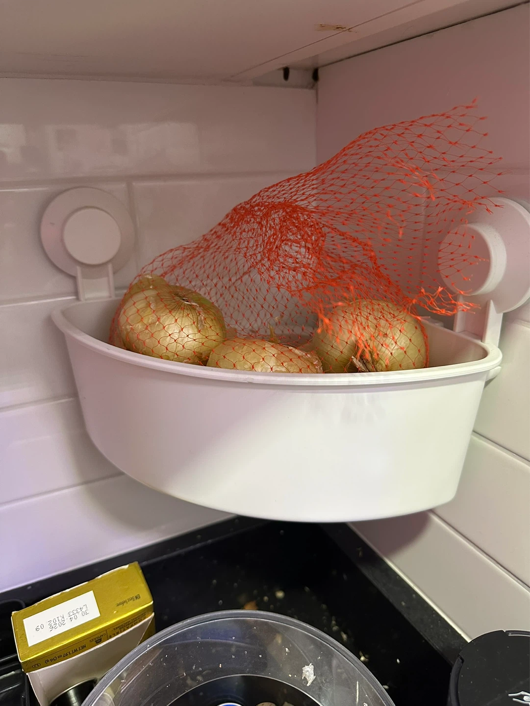 IKEA White Suction Cup Storage Basket
