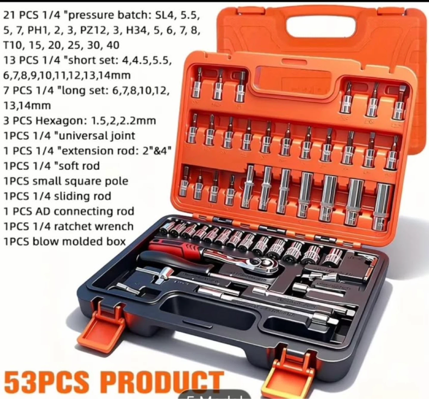 53 Piece Socket and Wrench Set - photo 5