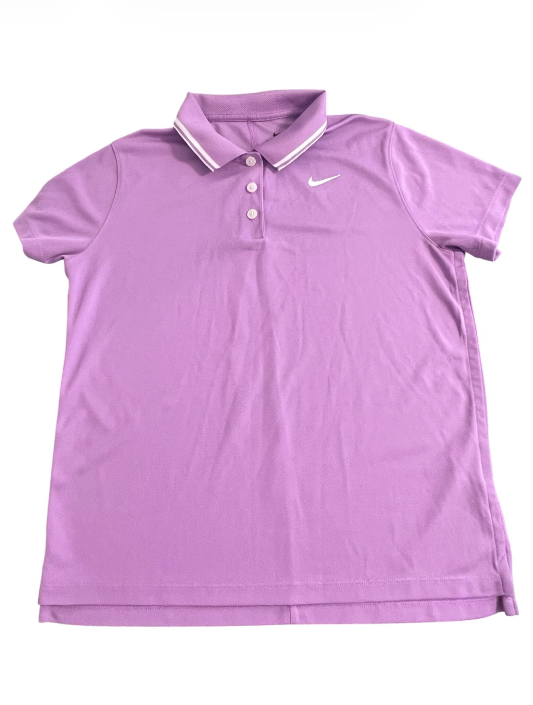 Nike Dri-FIT Women’s Polo Shirt – Lavender/Purple – Size Large
