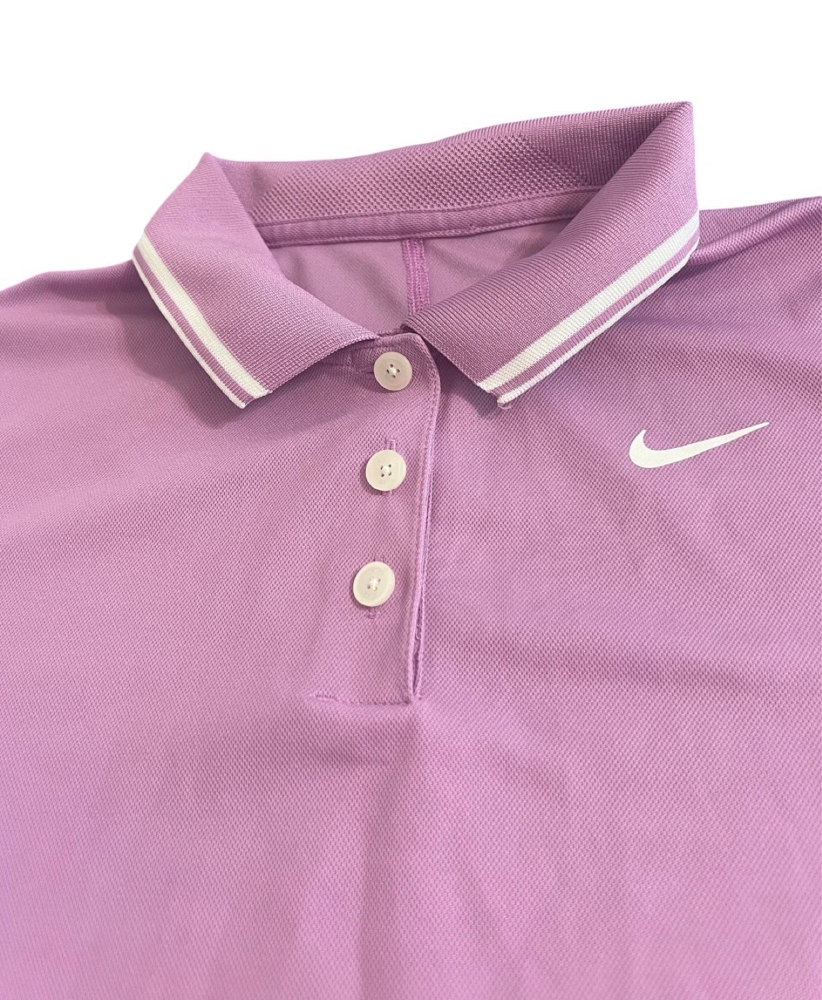 Nike Dri-FIT Women’s Polo Shirt – Lavender/Purple – Size Large - photo 3