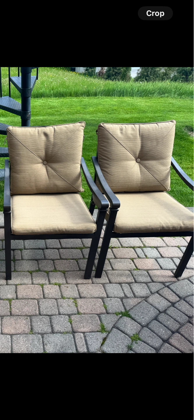 Martha Stewart Living Aluminum Chairs stackable