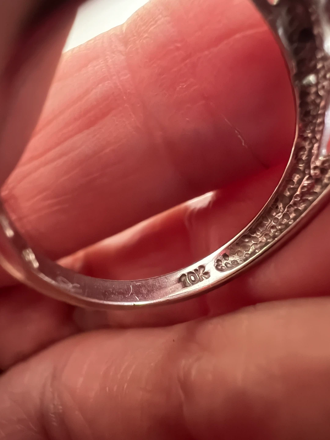 10K White Gold Amethyst, tanzanite and diamonds Ring - photo 4