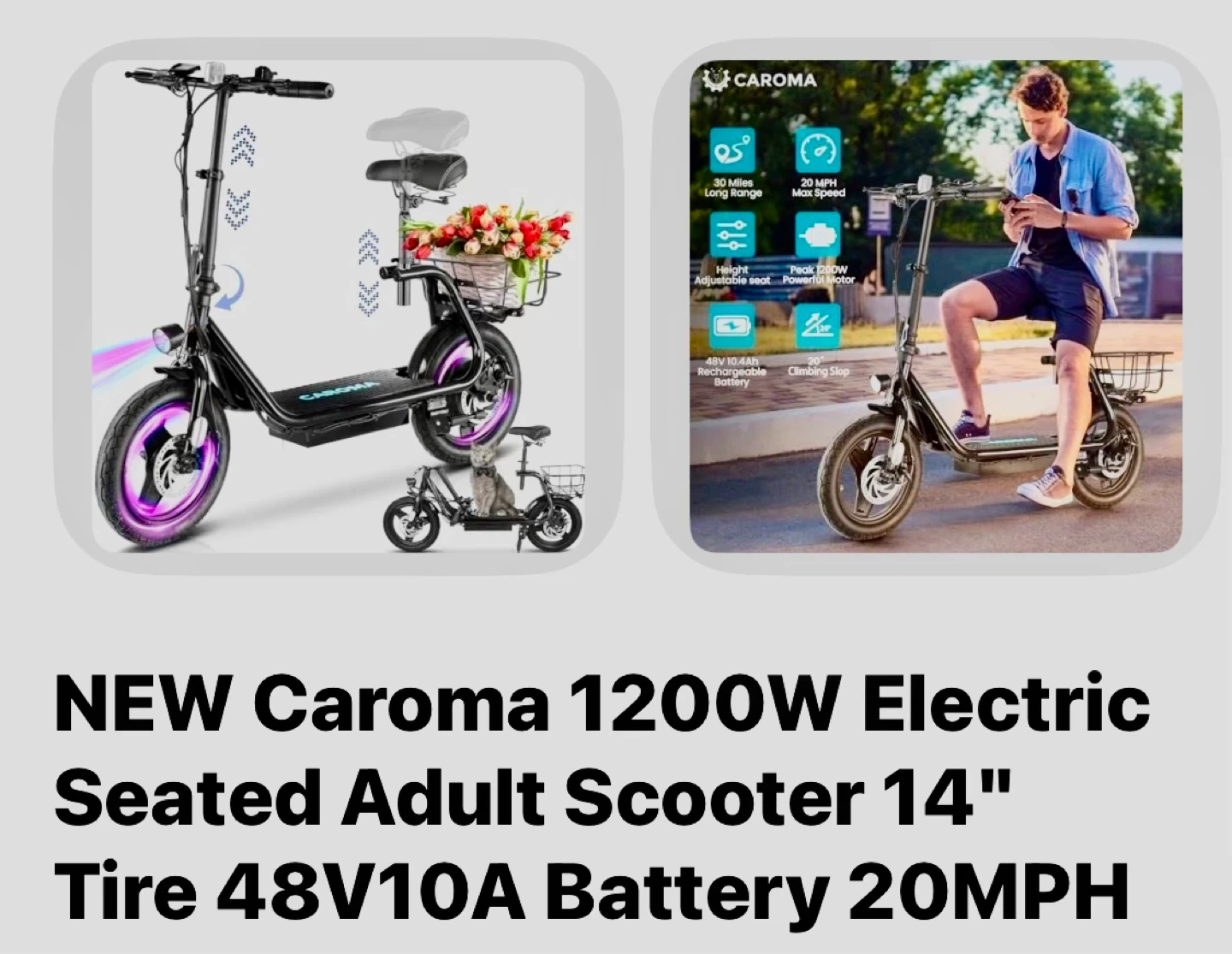Caroma  1200 W electric scooter