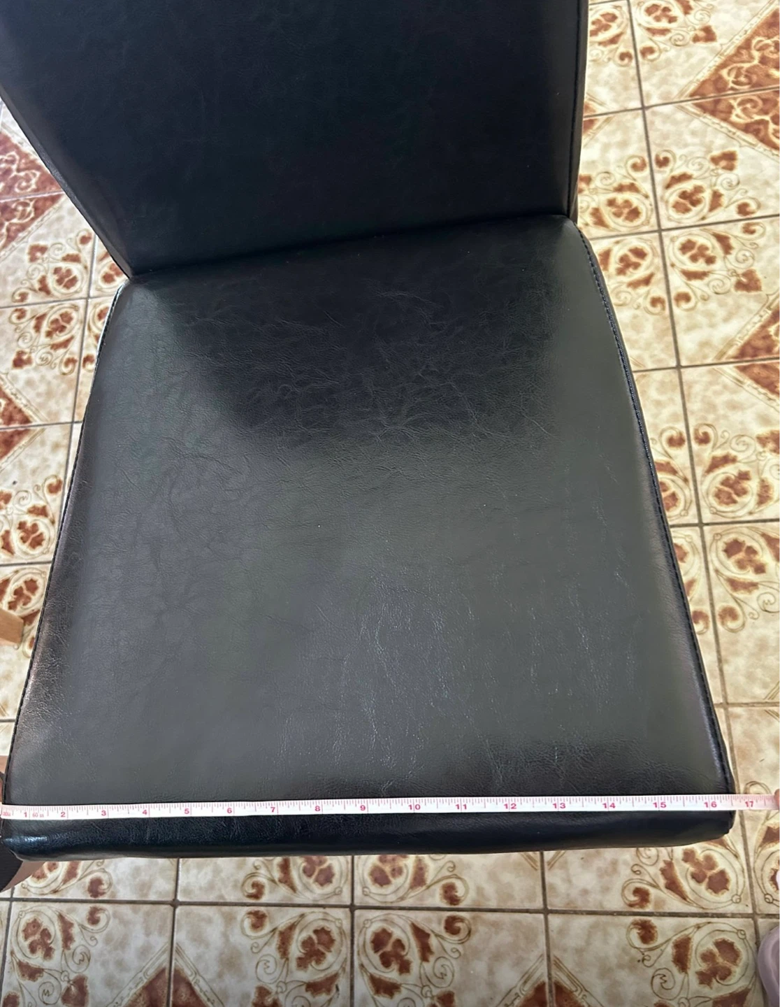Brand new of Set of 4 Black Faux Leather Dining Chairs - photo 5