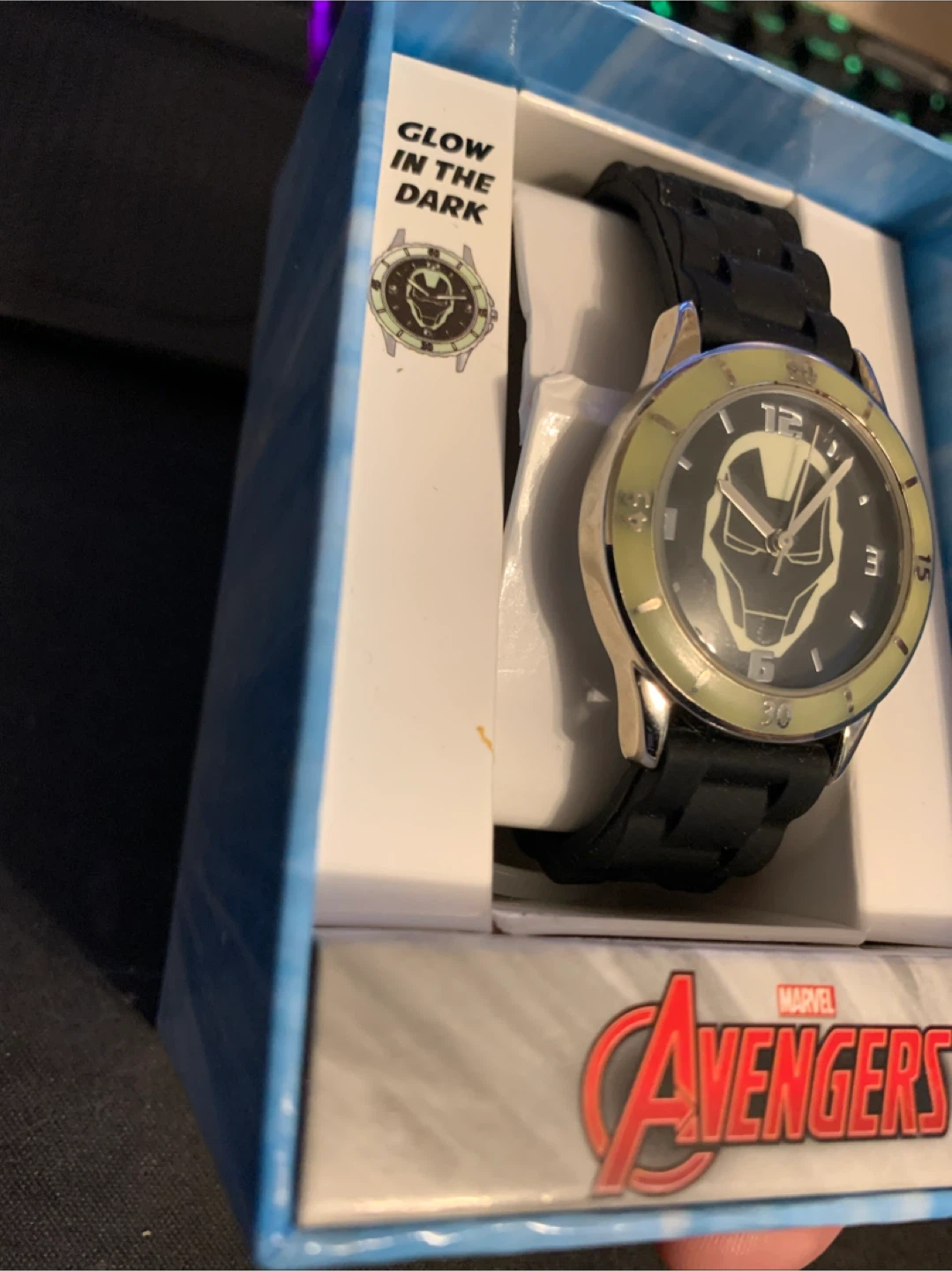 Marvel Avengers Iron Man Glow-in-the-Dark Watch - photo 2