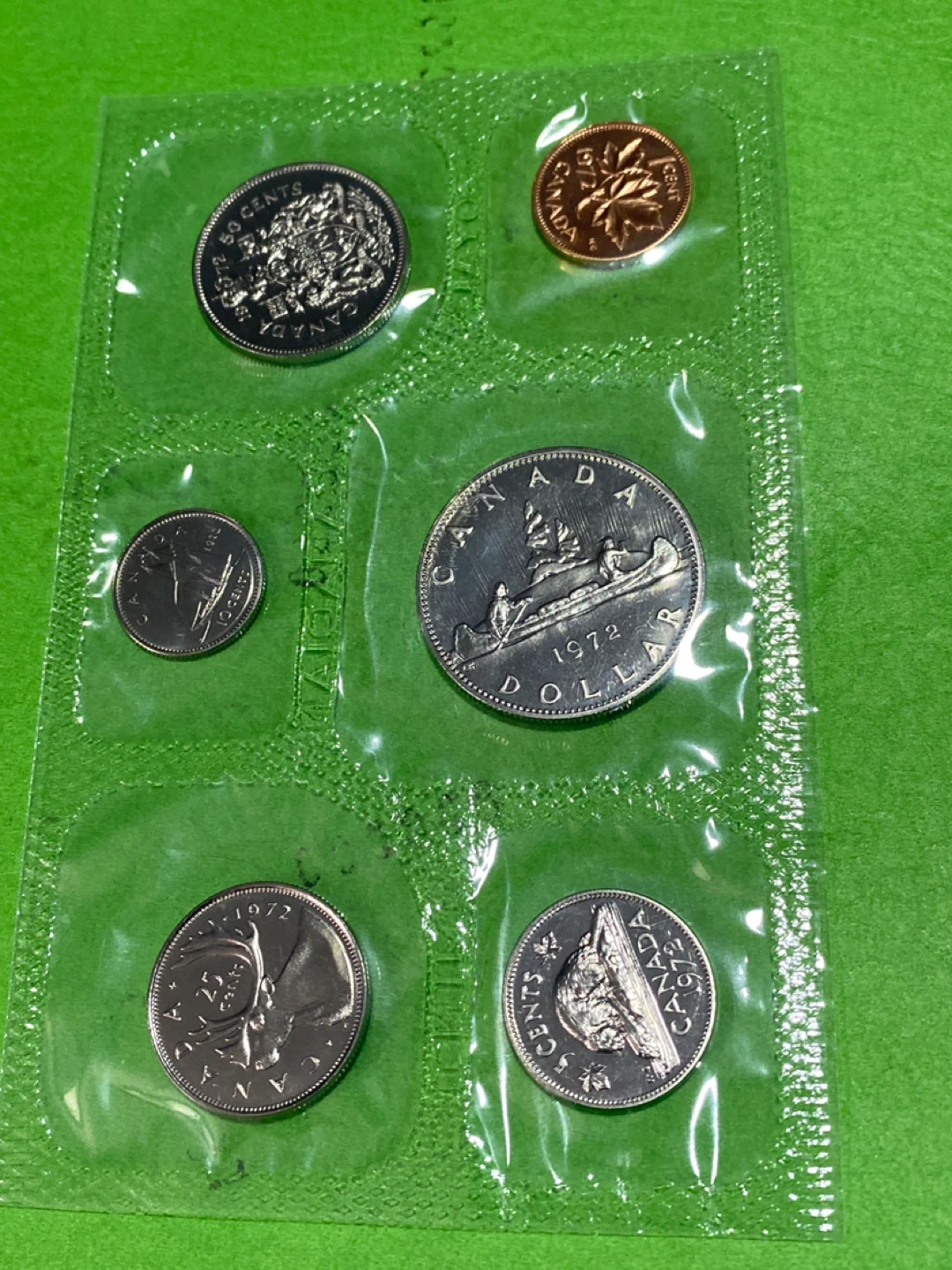1972 Canadian Coin Collection - 5 Coin Set - photo 2