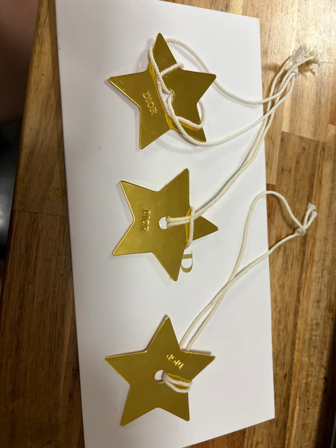 DIOR Gold Star Charms (Set of 3) - photo 2