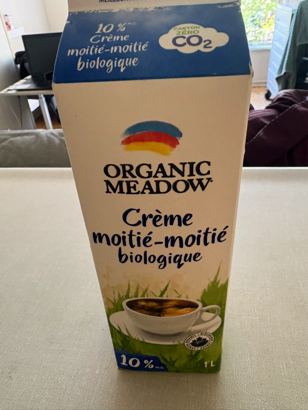 Organic Meadow 10% Organic Half & Half Cream 1L