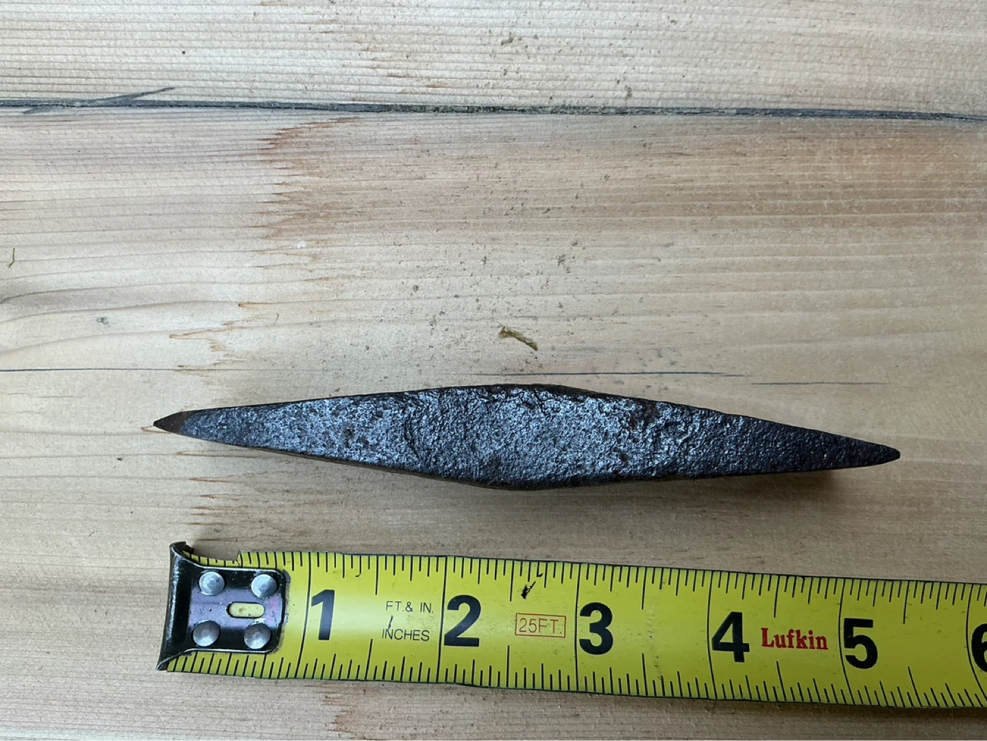Antique Blacksmith Hand Forged Iron Axe Head ! - photo 2