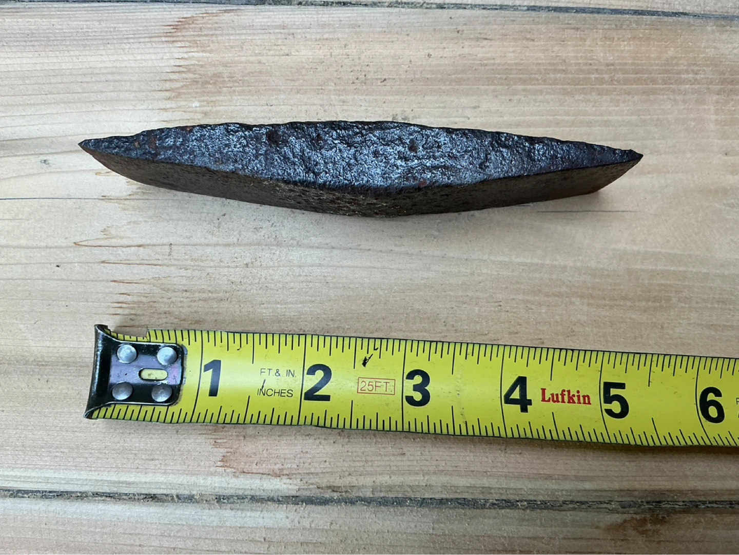Antique Blacksmith Hand Forged Iron Axe Head ! - photo 4