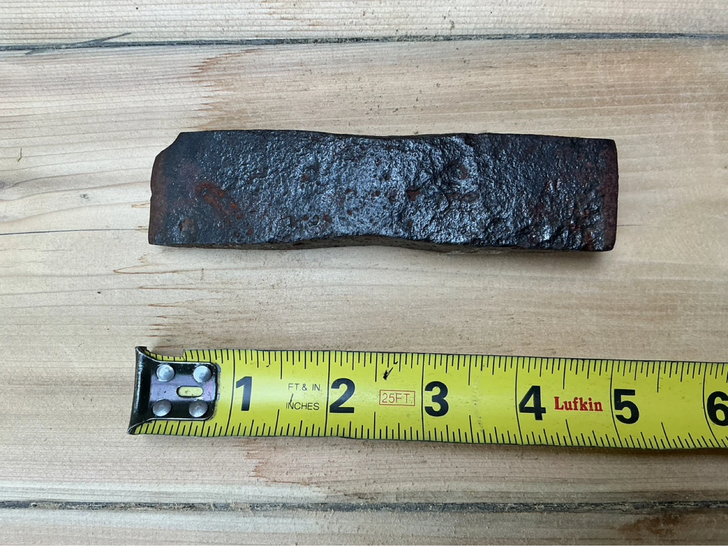 Antique Blacksmith Hand Forged Iron Axe Head ! - photo 3
