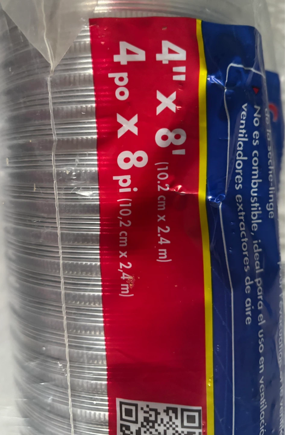 Semi-Rigid Aluminum Duct 4" X 8' - photo 2