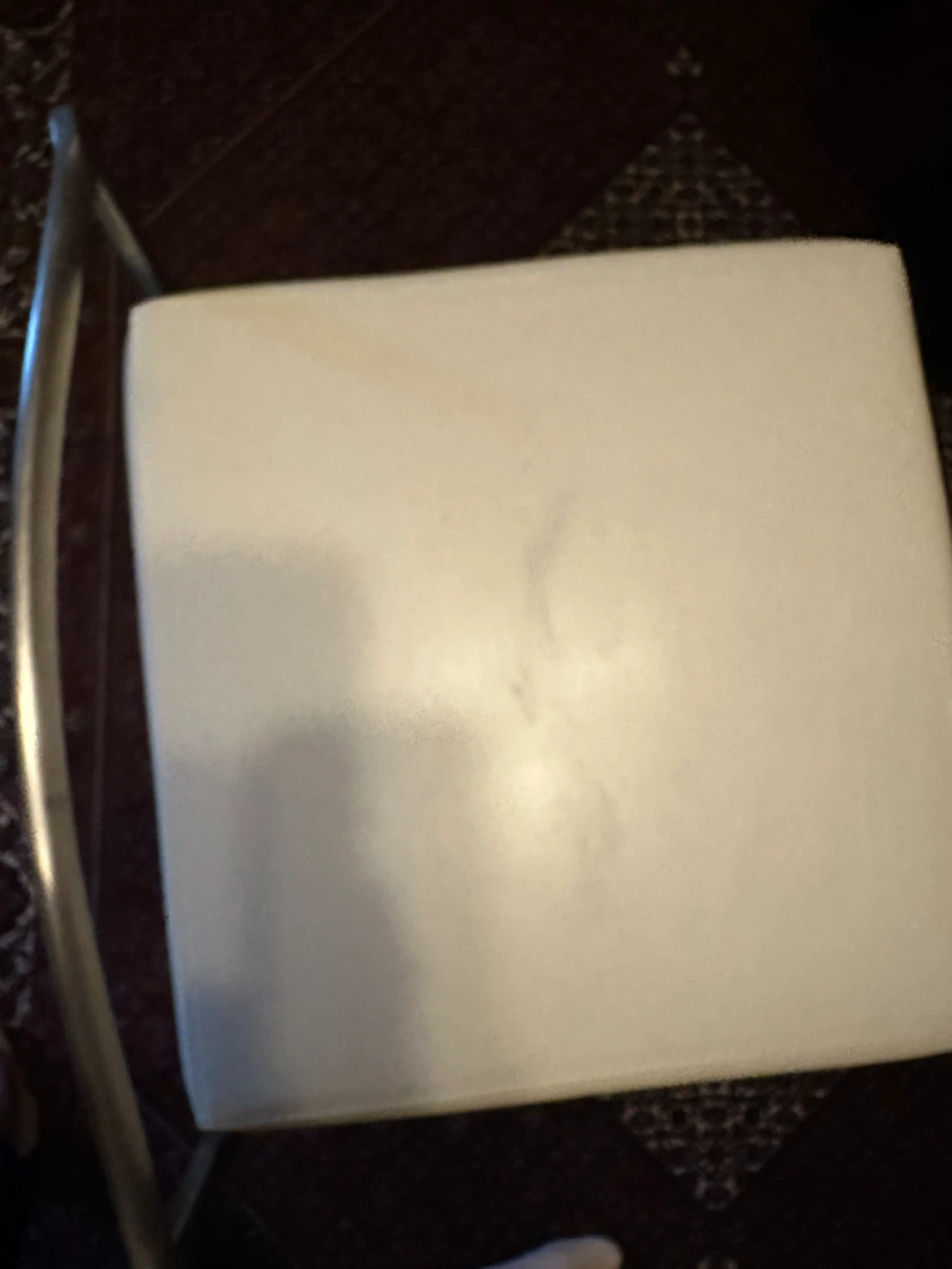 Bar Stool - White Seat with Metal Frame - photo 2