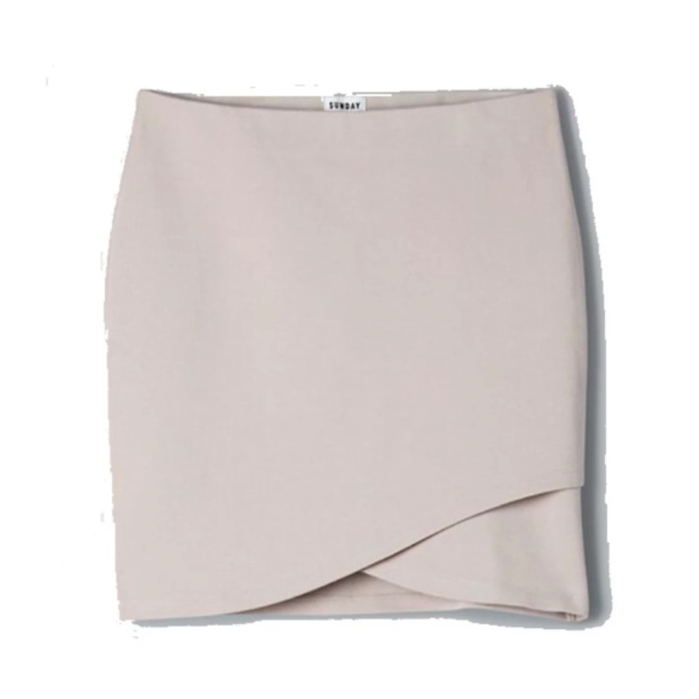 Sunday Best Taupe Asymmetrical Skirt - Size S