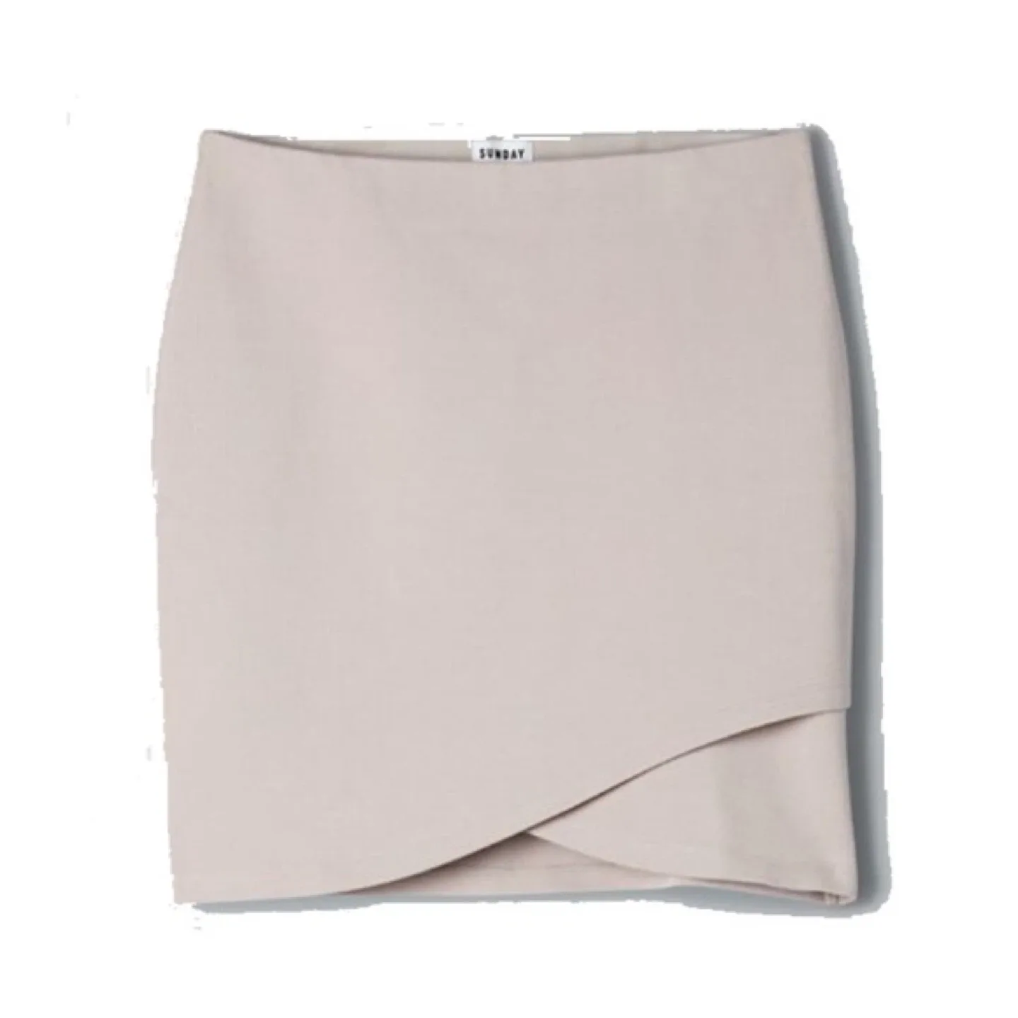 Sunday Best Taupe Asymmetrical Skirt - Size S
