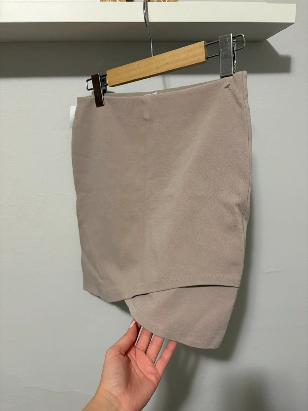 Sunday Best Taupe Asymmetrical Skirt - Size S - photo 4