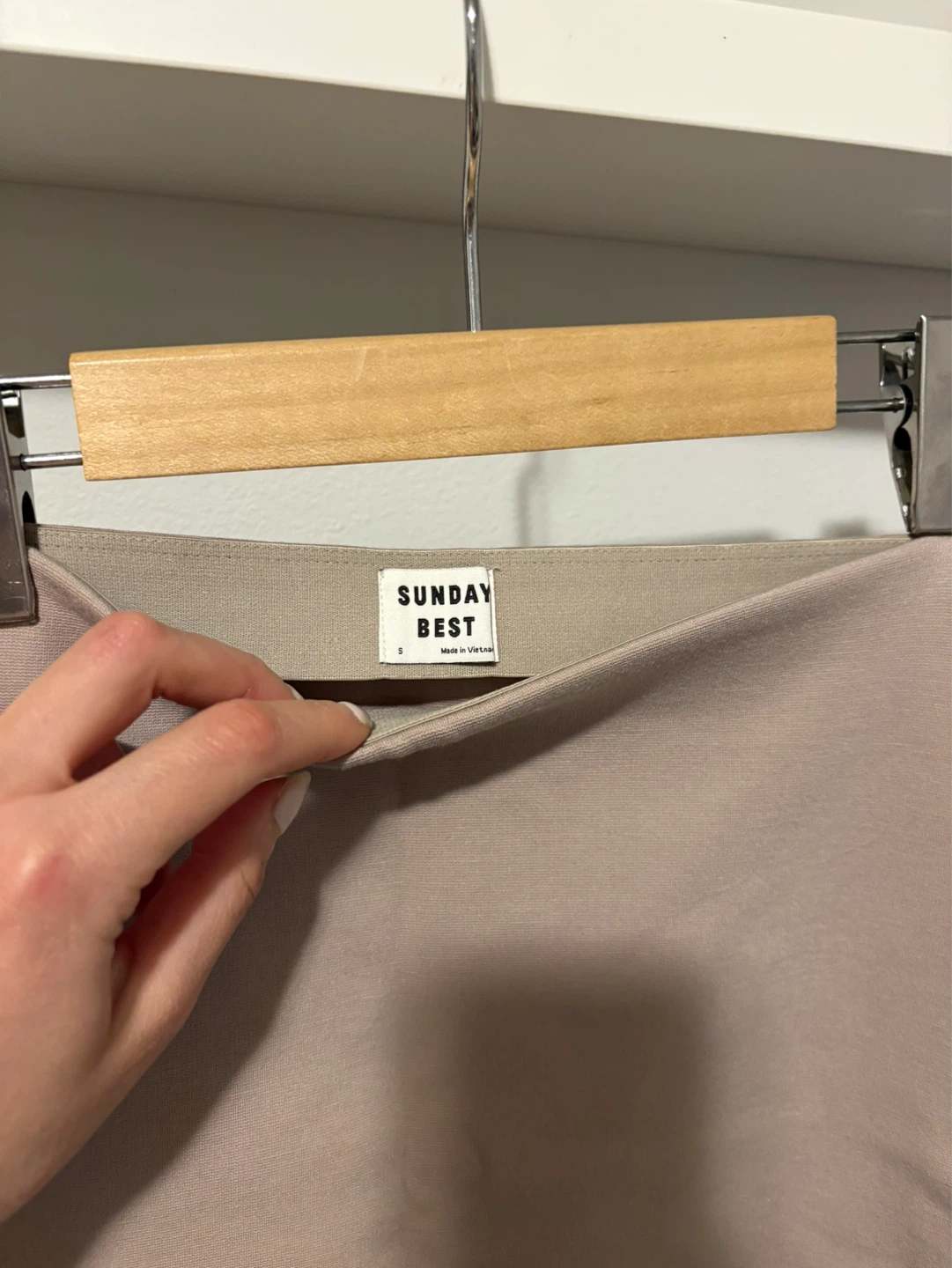 Sunday Best Taupe Asymmetrical Skirt - Size S - photo 5