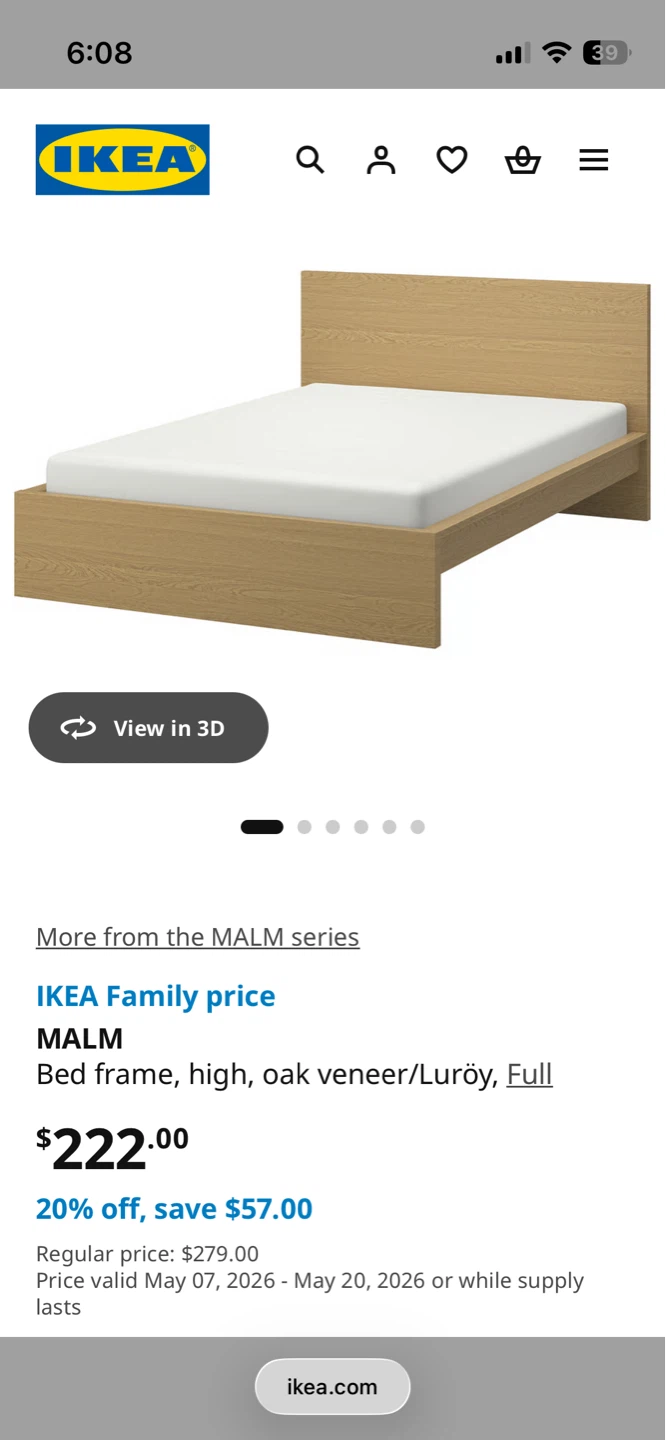 Full/Double Bed Frame