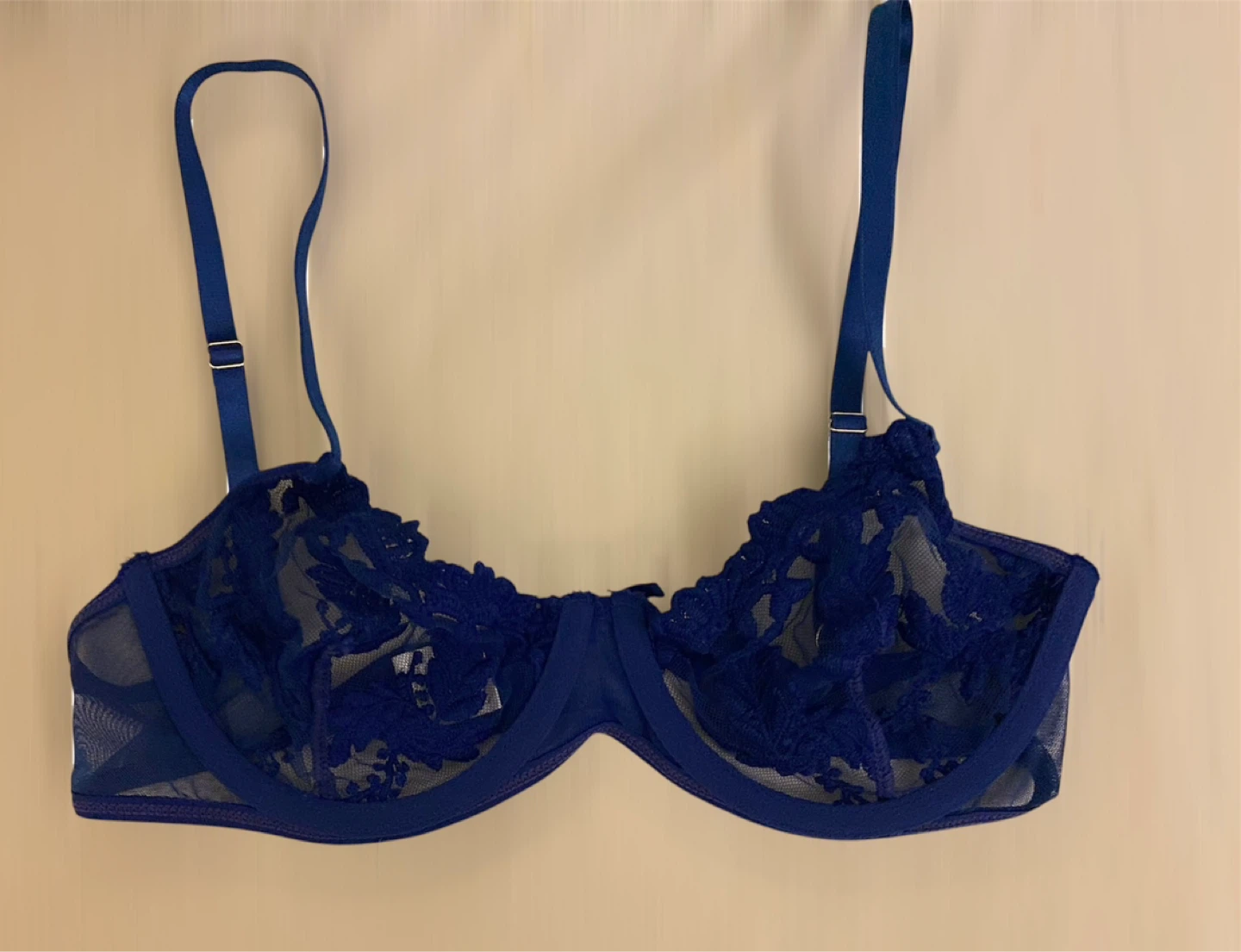 Blue Lace Bra and Panty Set - photo 2