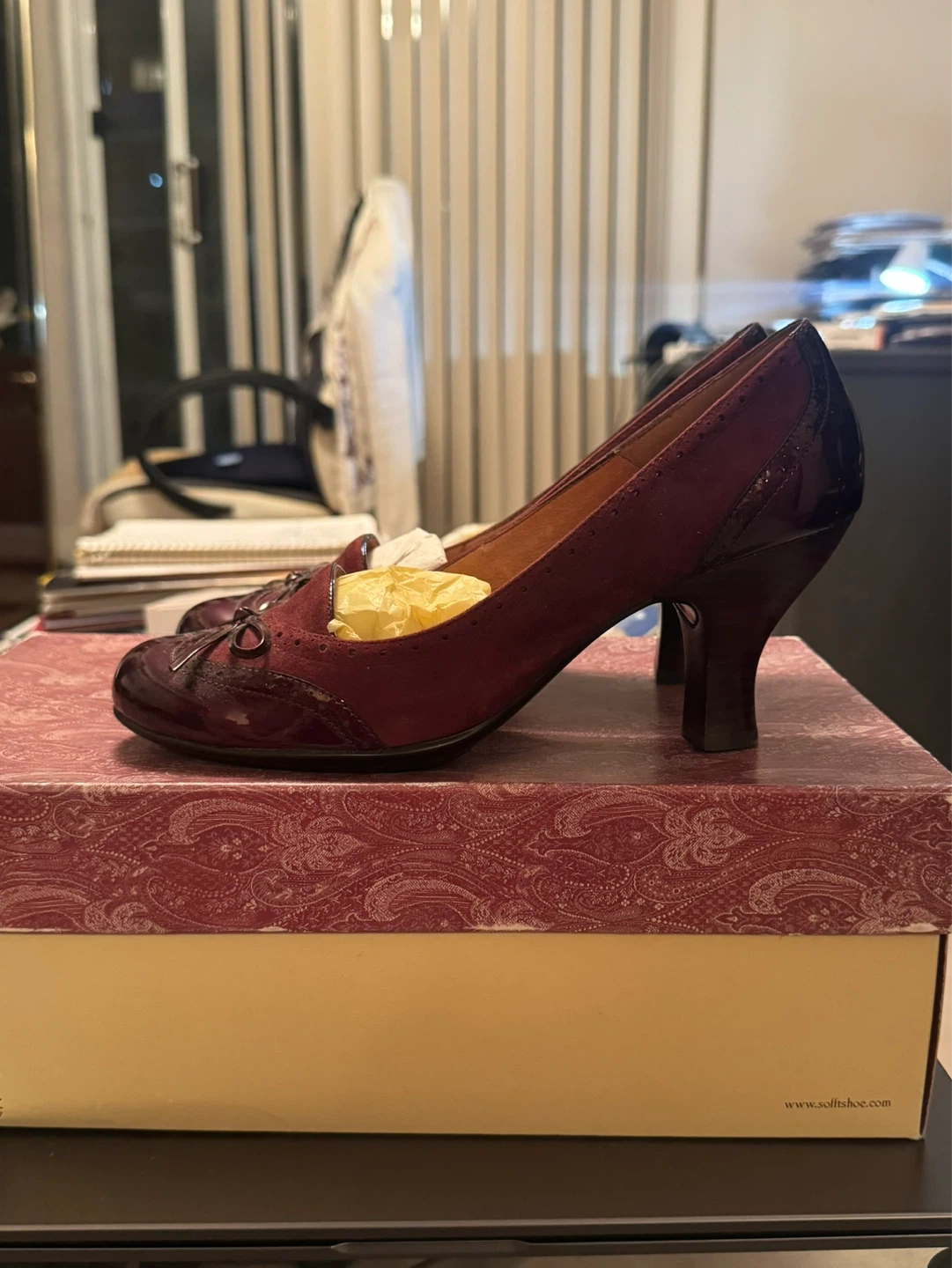 Söfft Burgundy Heels - Size 40 EU or 9 US. - photo 4