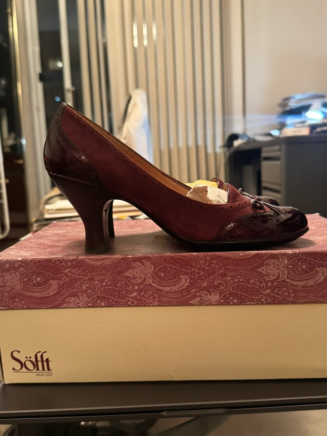 Söfft Burgundy Heels - Size 40 EU or 9 US. - photo 3