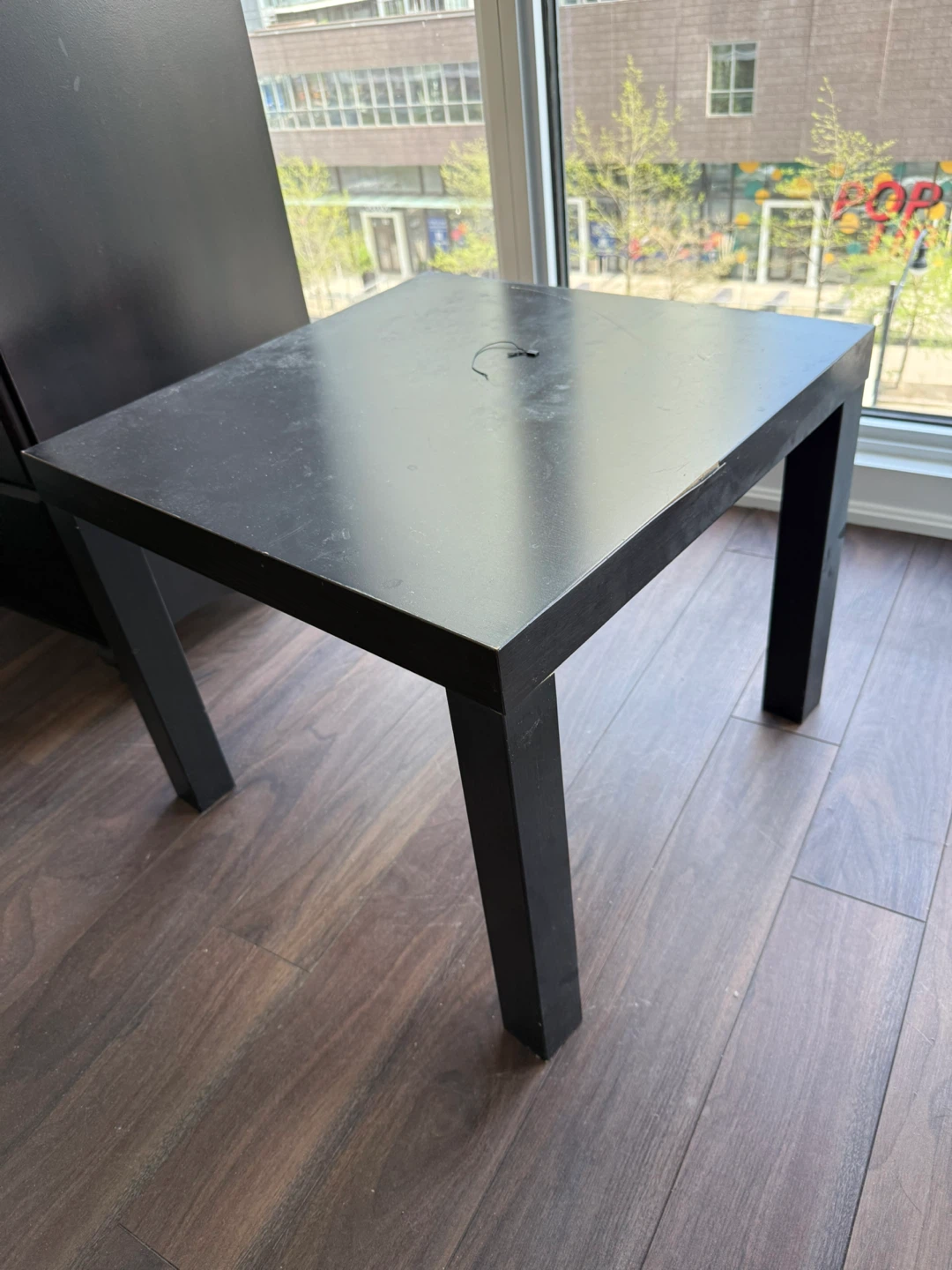 Black Square Side Table