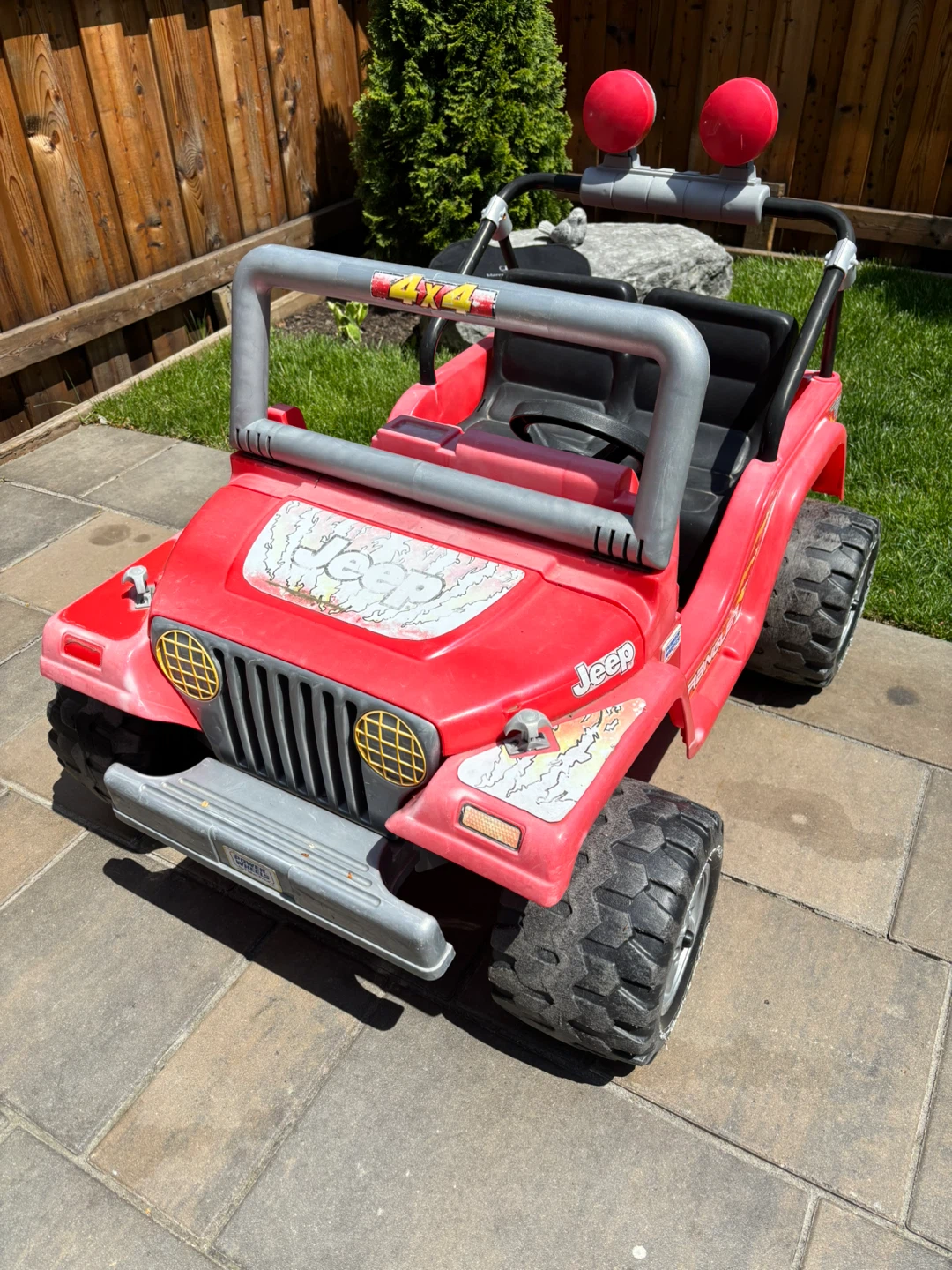Red Jeep 4x4 Ride-On Toy Car