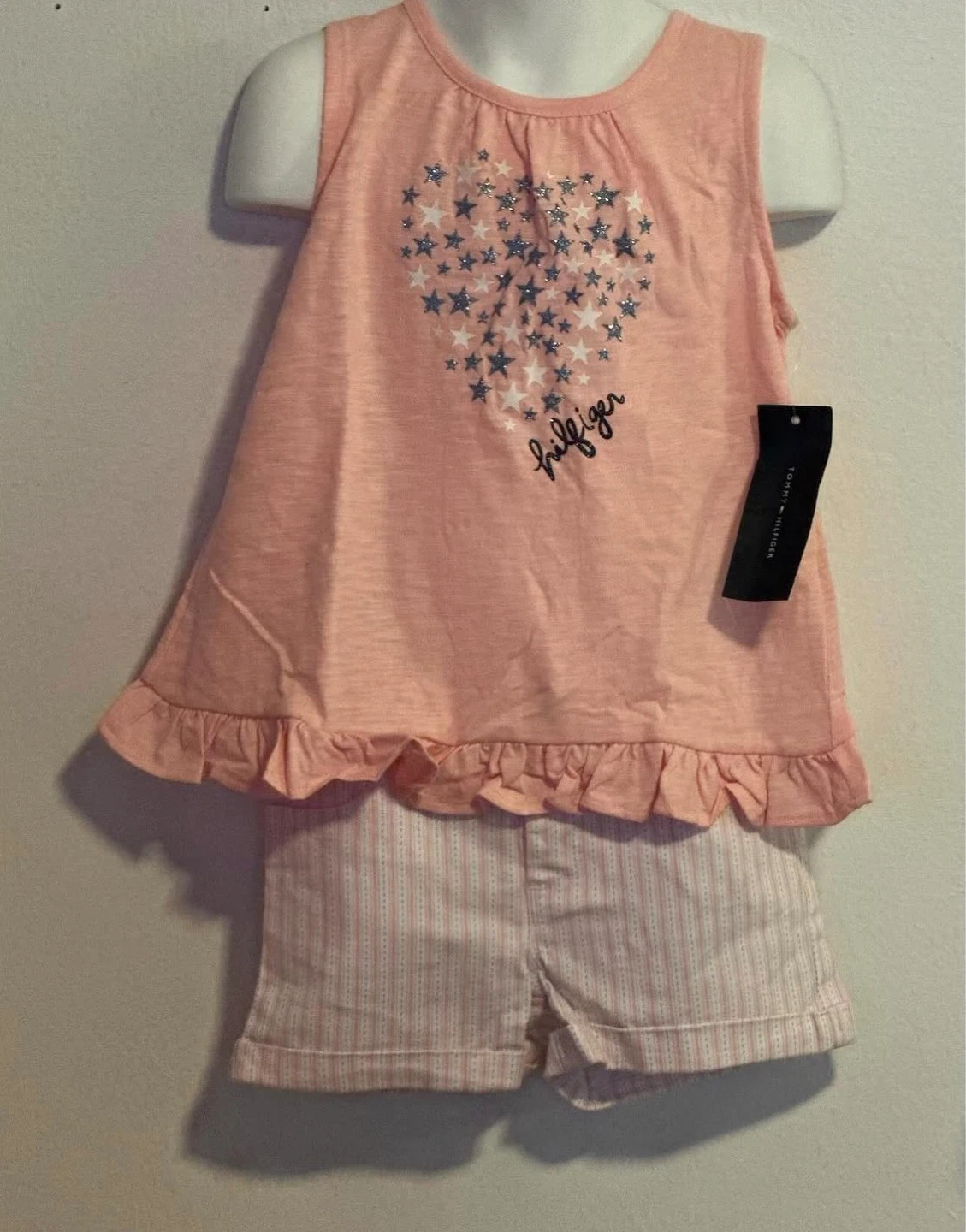 GIRLS 2PC SHORTS SUITE (SIZE:4T & 6 )