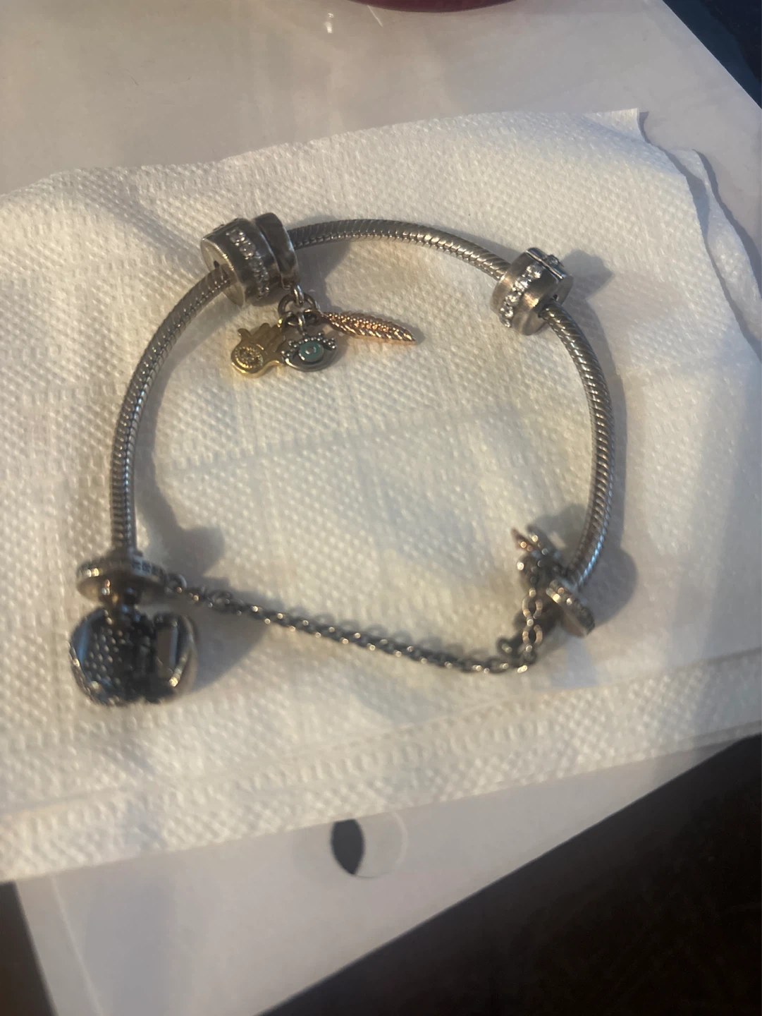 Pandora Style Bracelet with Charms