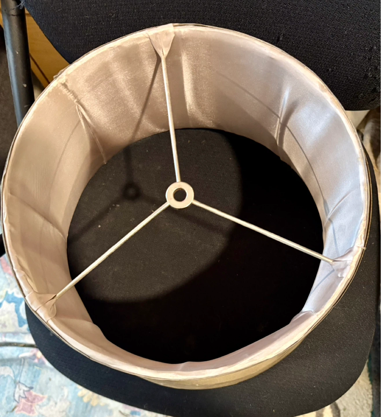 Gold Fabric Lamp Shade - photo 2