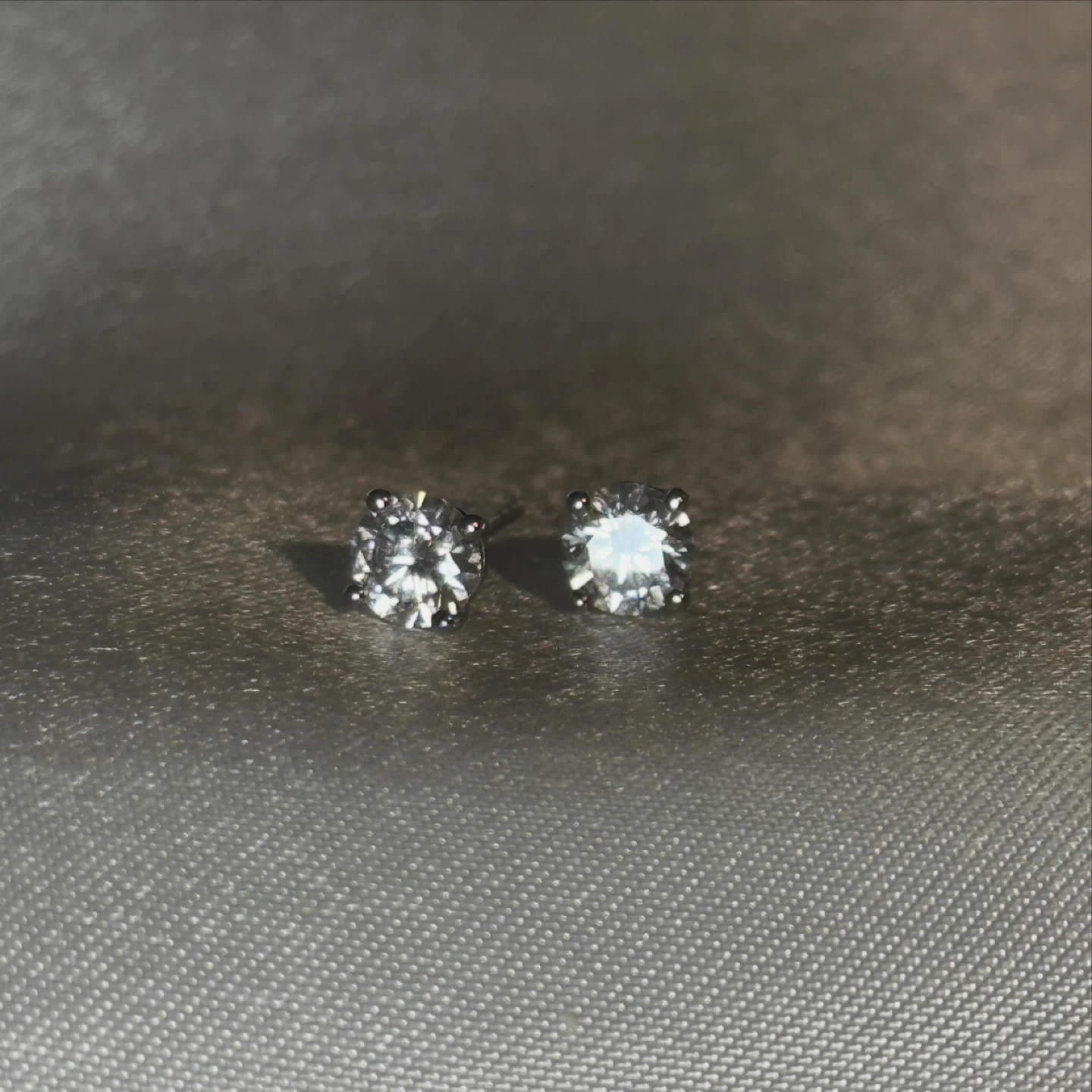 14k Solid Gold Lab Diamond Solitaire Earrings 0.5 ct each - photo 3