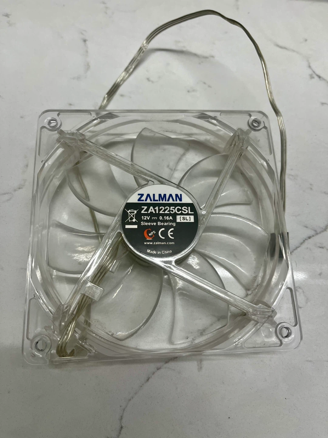 Zalman ZA1225CSL 120mm Clear Case Fan