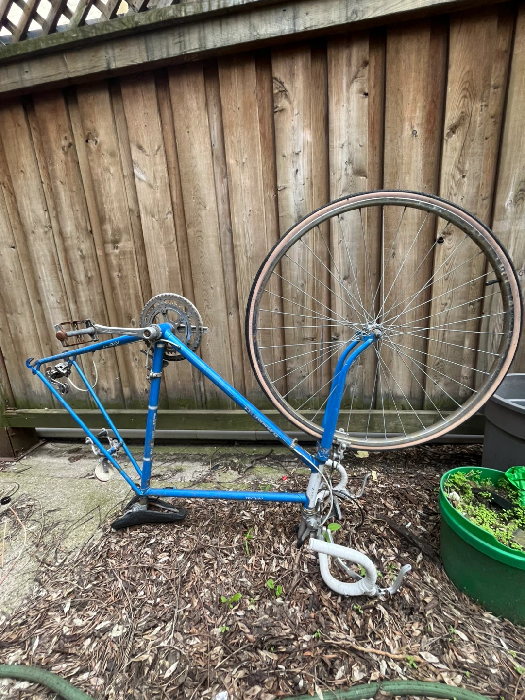 Blue Bicycle Frame
