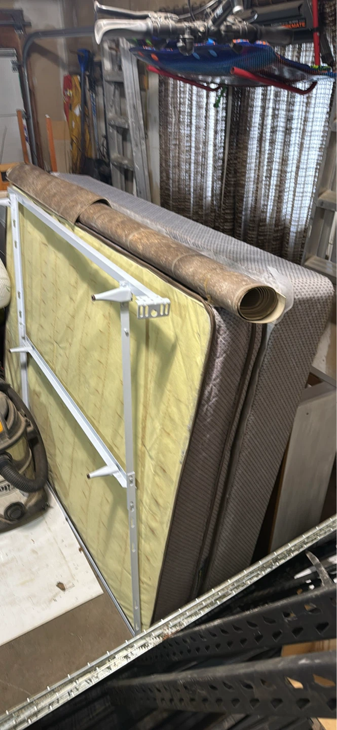 Queen size mattress and box spring.