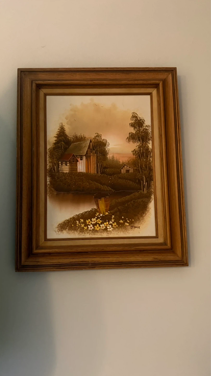 Framed Landscape Oil Painting - photo 2
