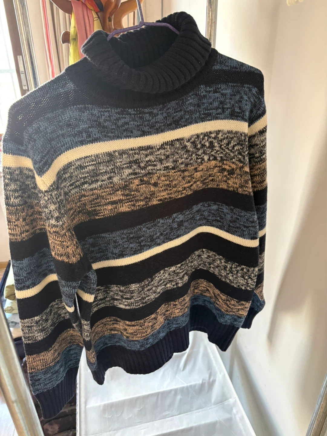 Size S Striped Turtleneck Sweater - photo 2