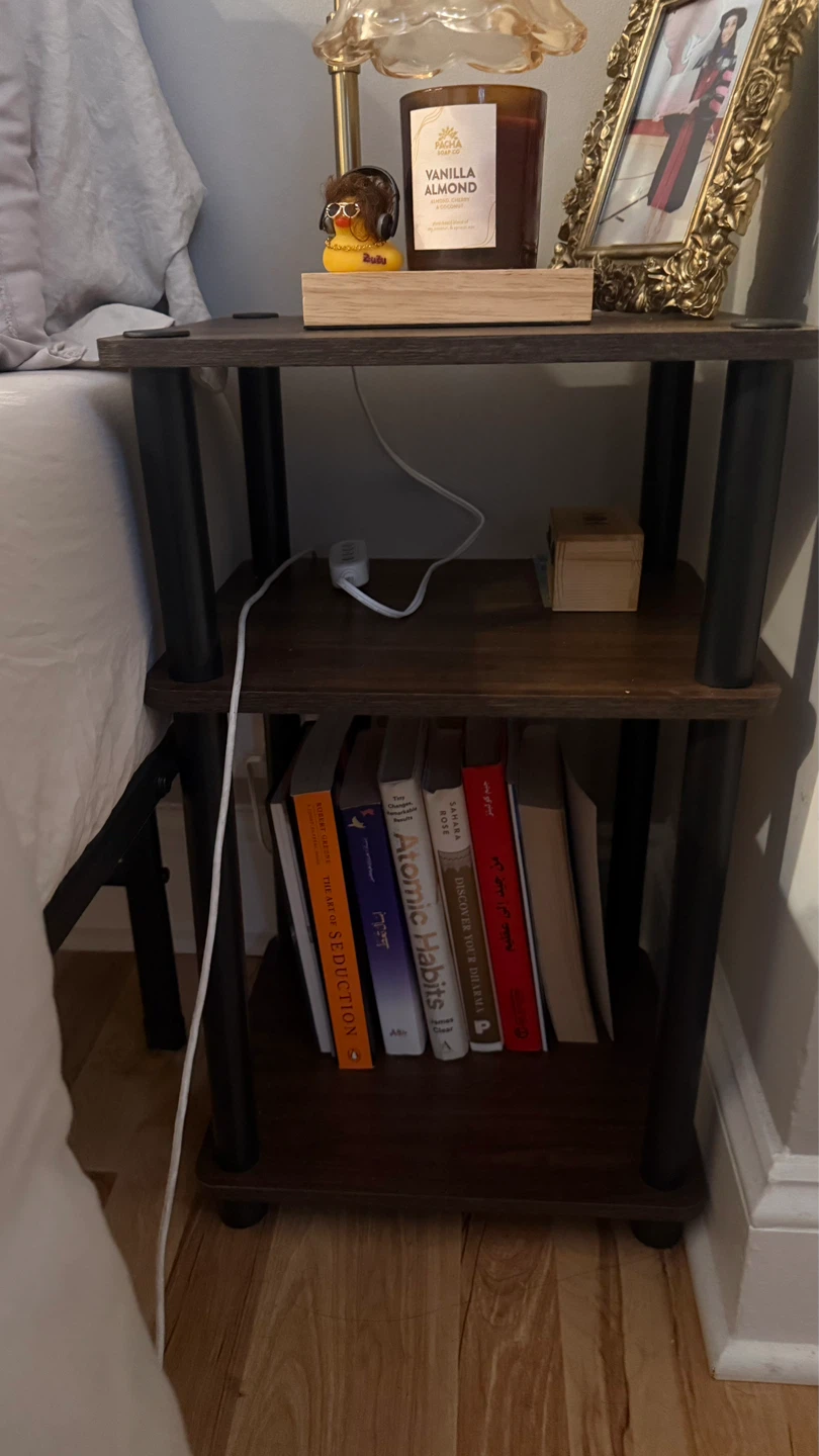 2-Tier Nightstand Side Table - photo 2