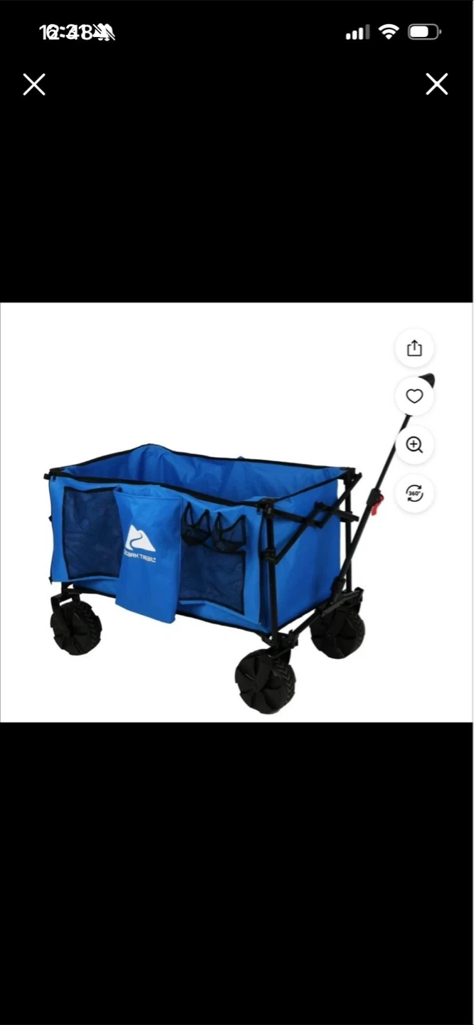 Beach car Ozark Trail Blue Folding Wagon