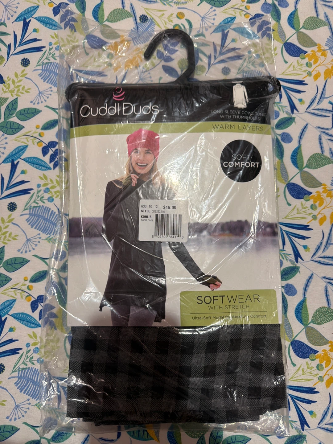 Cuddl Duds Long Sleeve Tunic with Thumbholes - Warm Layers